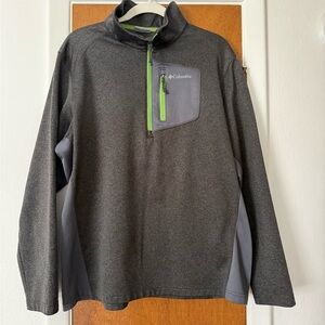 Men’s XL Columbia Gray Quarter-Zip Pullover